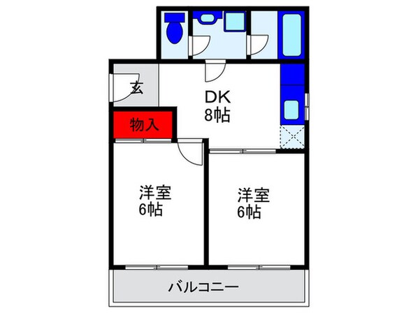 シャルム上野西の物件間取画像